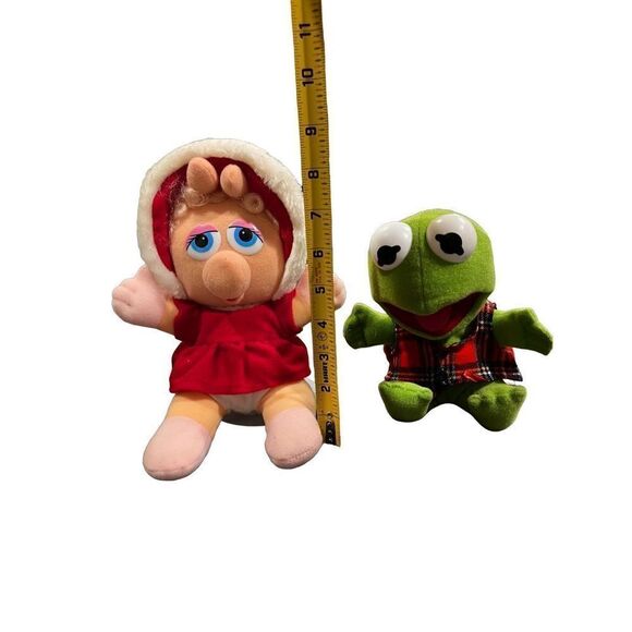 Vintage 80’ Baby Miss Peggy and Baby Kermit Muppet Babies Plushies - Picture 3 of 10